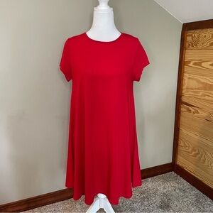 Glamorous Red Short Sleeve T-Shirt Dress Small